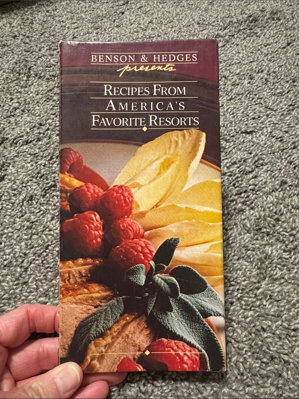 Benson & Hedges presents Recipes From America’s Favorite Resorts Cookbook 1985